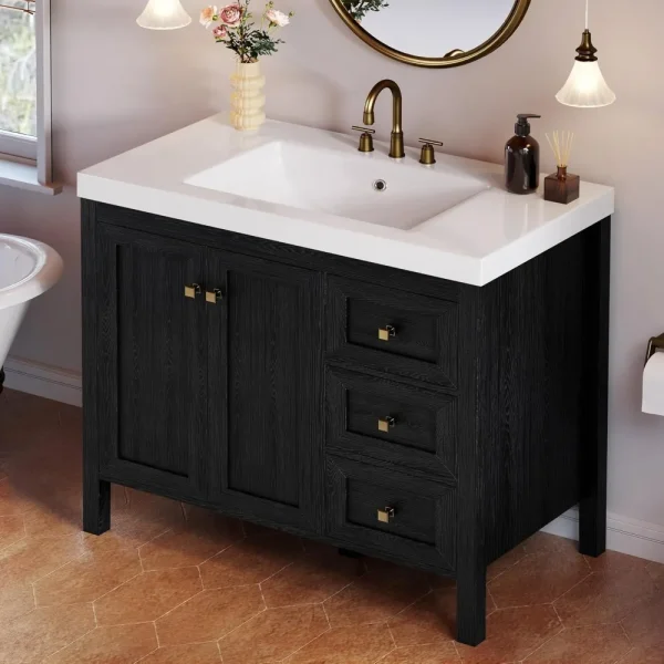 Bathroom Vanity with Resin Basin Sink Combo