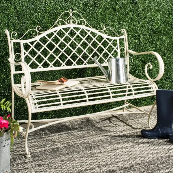 Wrought Iron Garden Bench