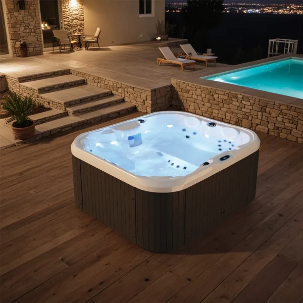 2 To 4 Person Outdoor Hot Tub With Water Purification