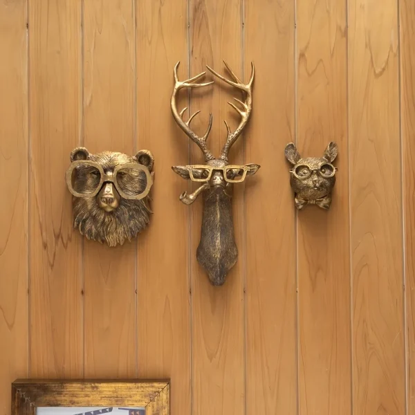 Large/small Resin Animal Head Sculpture