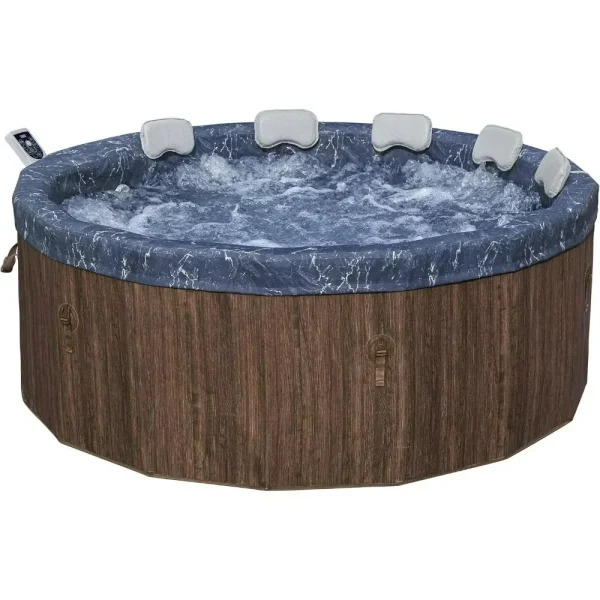 5-7 Person Portable Hot Tub, 180 Jets and 10 Jetstream Nozzles