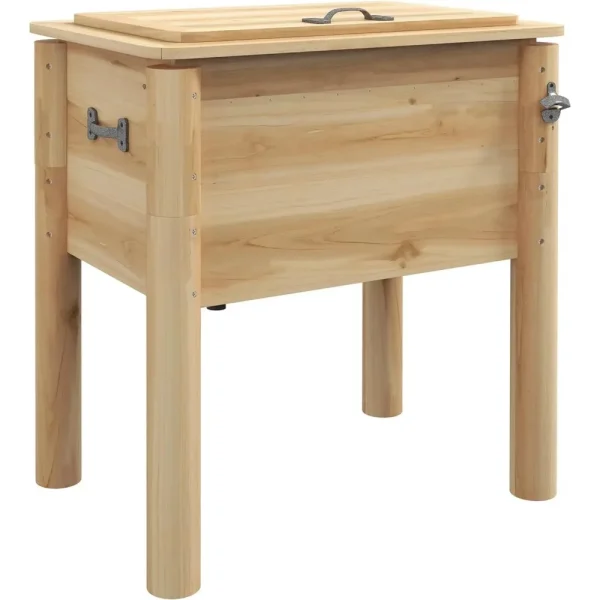 Wooden 54Qt Patio Cooler