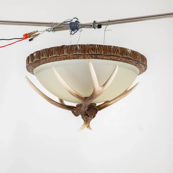 Rustic Deer Horn Resin Antler Ceiling Light
