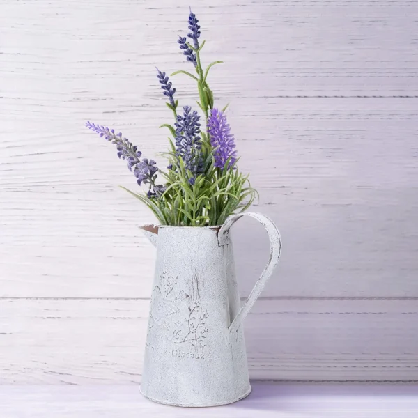 Vintage Farmhouse Galvanized Vase