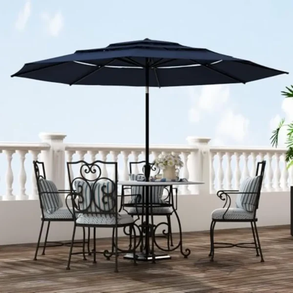 10ft Outdoor 3 Tier Vented Table Umbrella