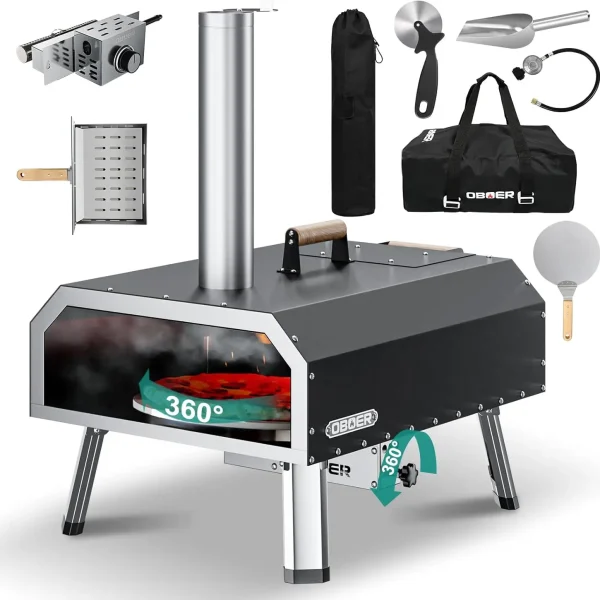 16" Wood Fired & Gas Pizza Oven