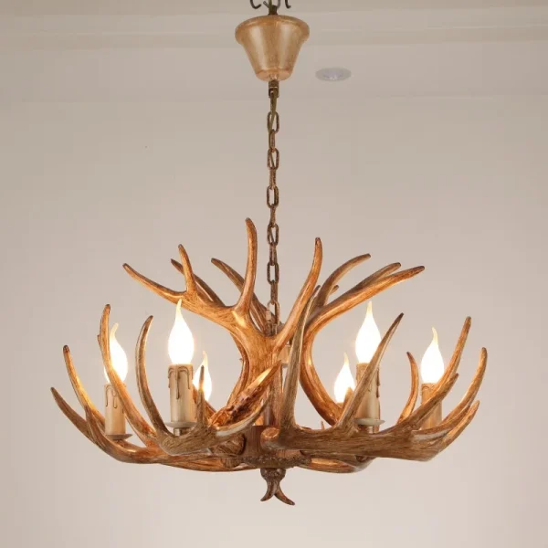 Resin Deer Antler Chandelier
