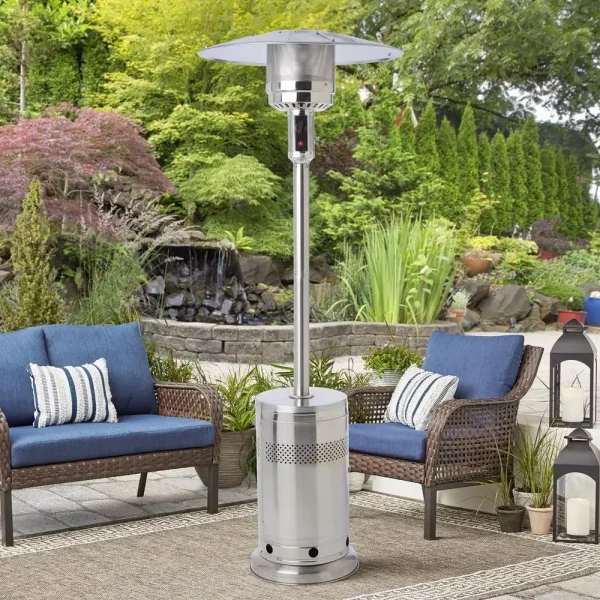 Freestanding Propane Gas Heater 48,000 BTU Stainless Steel