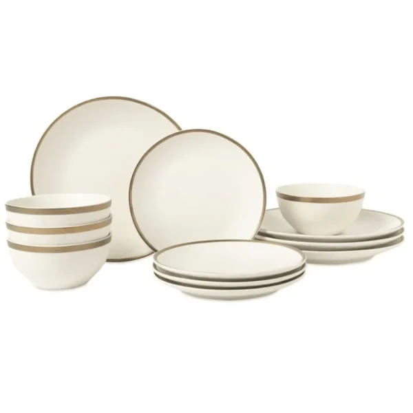 12-Piece Stoneware Dinnerware Set (Service for 4)