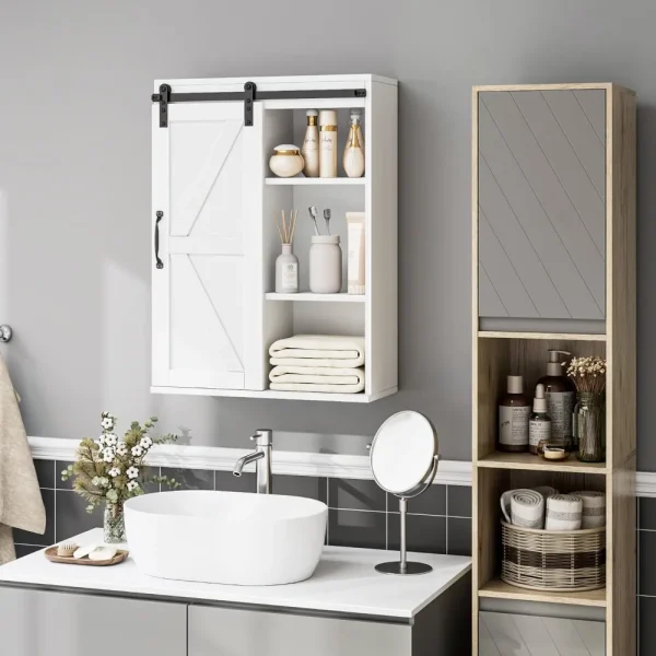 Farmhouse Medicine Cabinet, Over The Toilet Storage