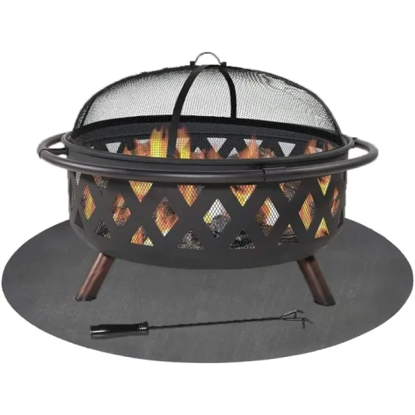 Fireproof 48 Inch Fire Pit/Grill Mat