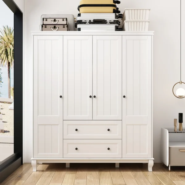 4-Door Armoire With 2 Drawers