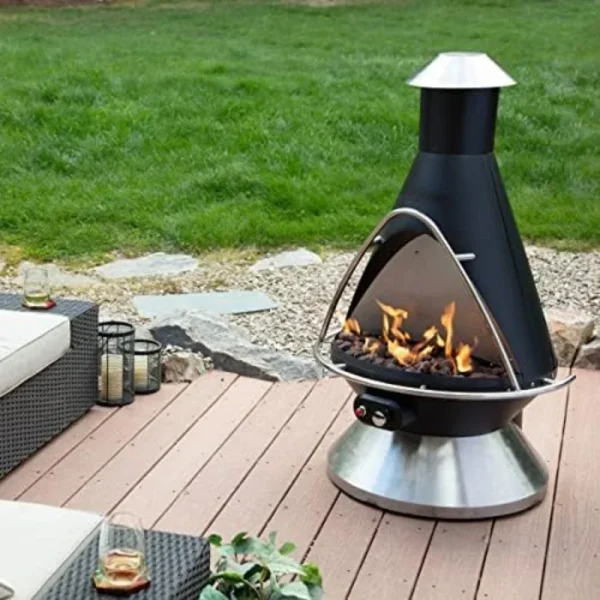 Propane Patio Heater with  Lava Rocks Included