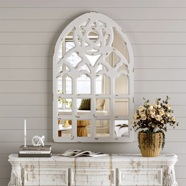 Farmhouse Arched Window Mirror