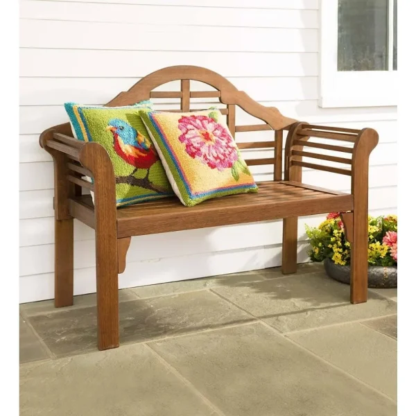 Weatherproof Wood Garden Bench