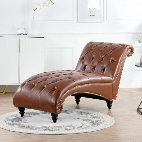 Vintage armless lounge chair