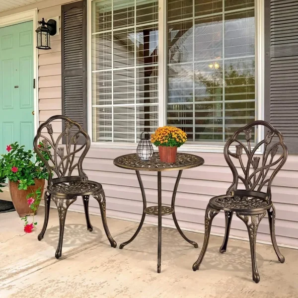 Bistro Cast Aluminum 3 Piece, Set