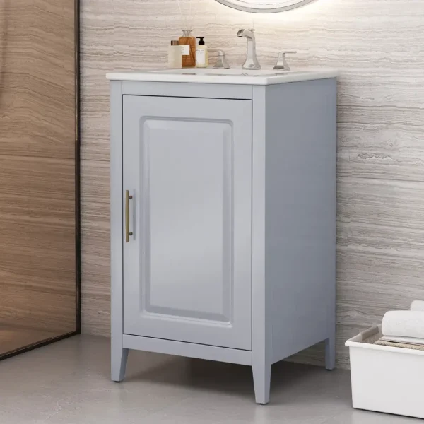 20.3" Bathroom Vanity With Sink