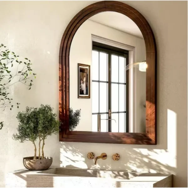 Rustic Wooden Vanity Mirror