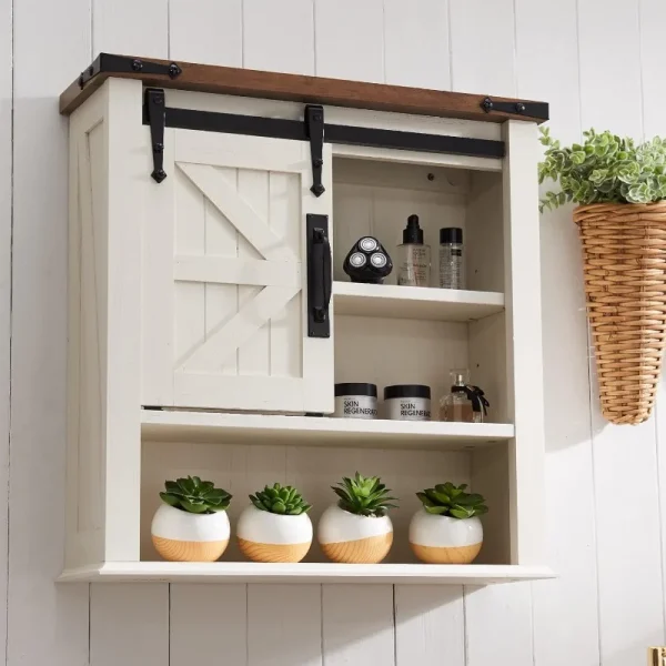 Farmhouse Bathroom Wall Cabinet