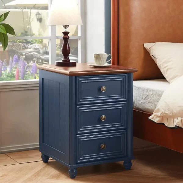 18" Farmhouse Night Stand Set of 2