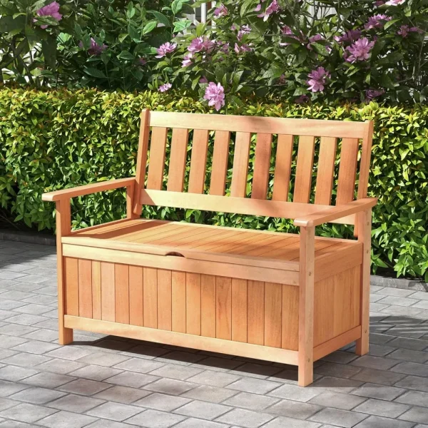 48 Inch Wood Storage Bench