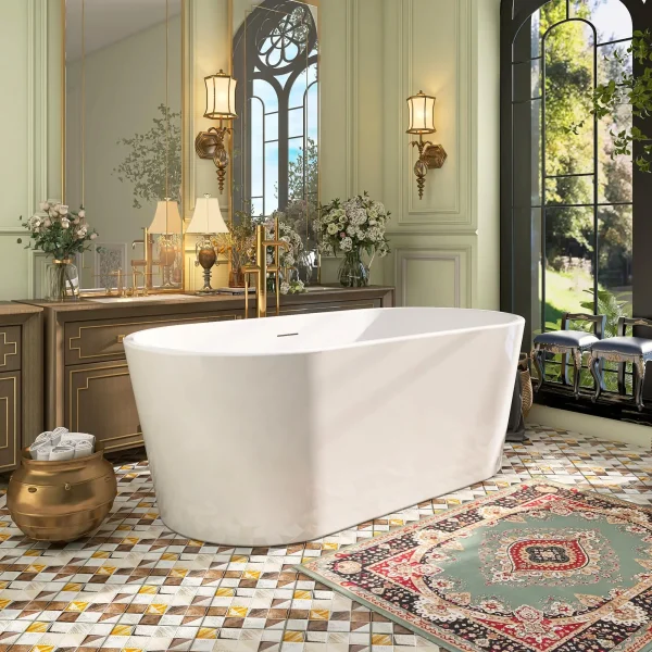 59" Acrylic Free Standing Tub