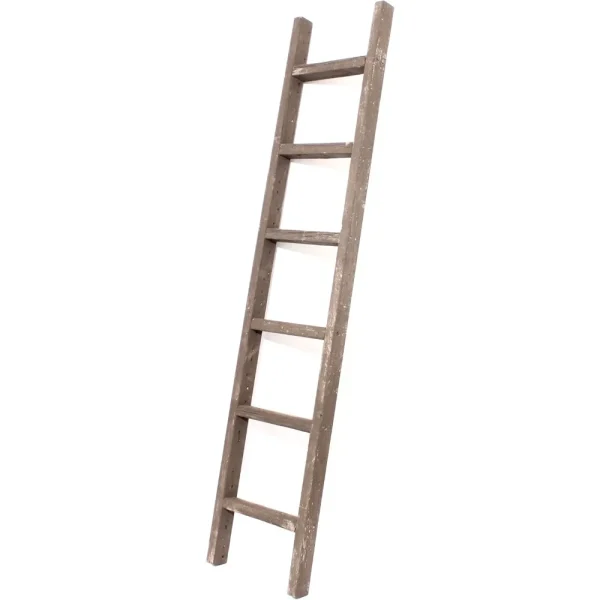 Rustic Decorative Ladder (72" x 12" x 2.5")