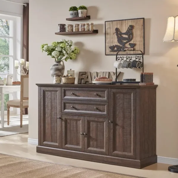 Farmhouse 58" Buffet Cabinet with Storage