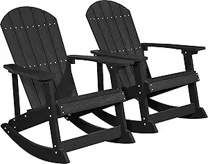 Outdoor Adirondack Rocking Chairs Set of 2
