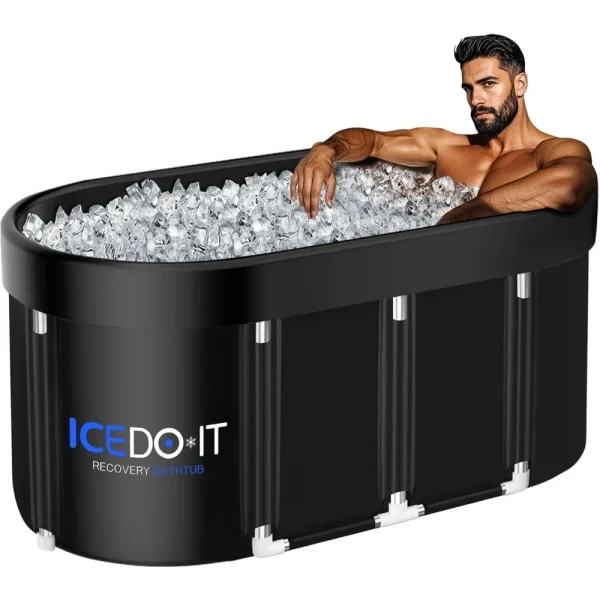 XL Large Oval Ice Bath Tub for Athletes