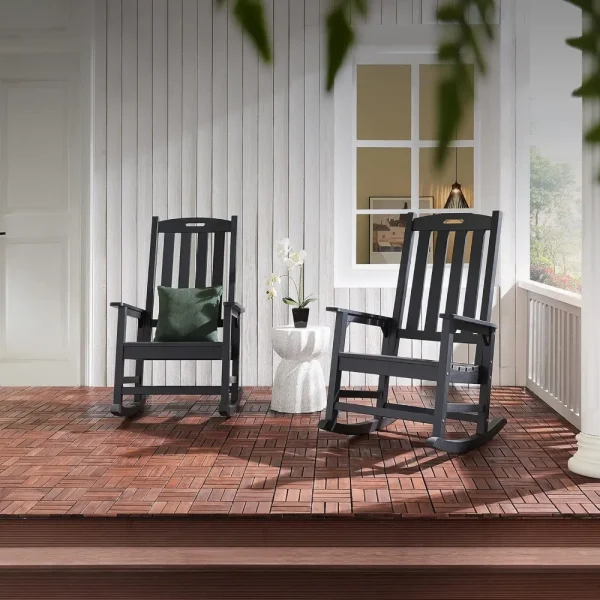 Oversized Outdoor Rocking Chair Set of 2
