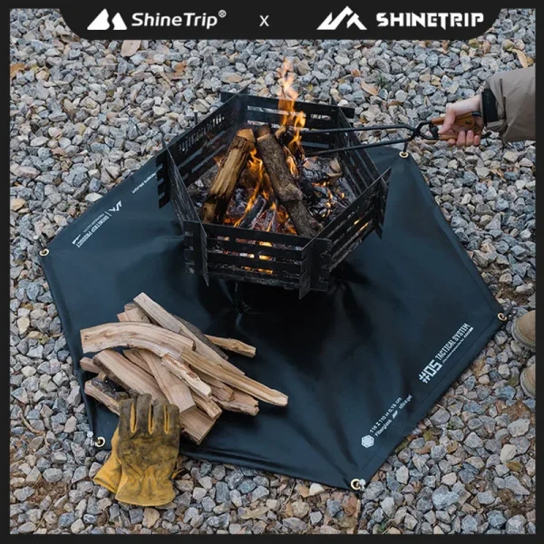 Outdoor BBQ Flame Retardant Silicone Fire Sheet