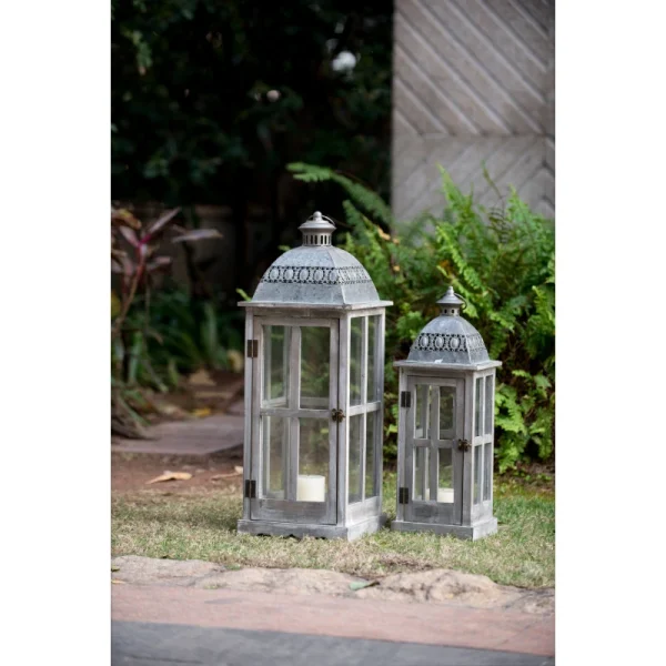Wooden Candle  Hurricane Lantern Holder