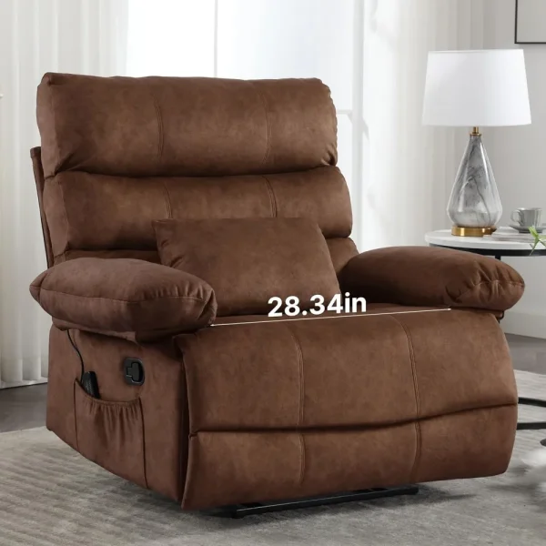Oversized power recliner chair