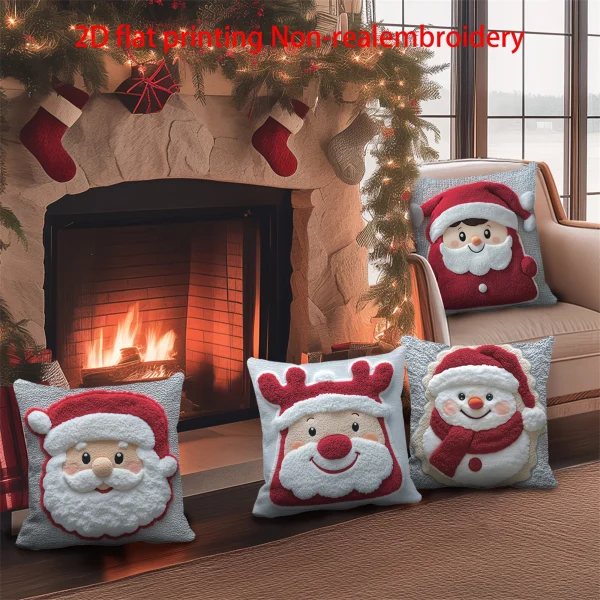 Set of 4 Christmas Pillow Covers