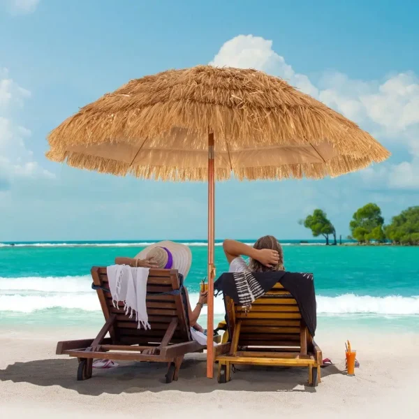 6.5 FT Thatched Tiki Beach Umbrella