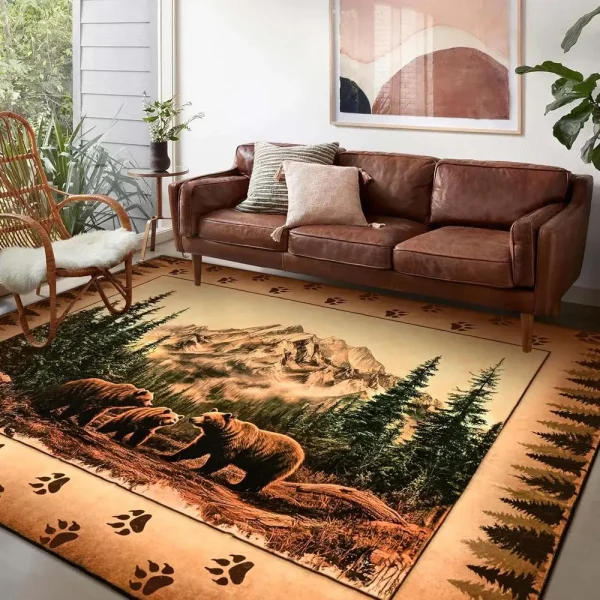 5x7 Farmhouse Lodge Area Rug