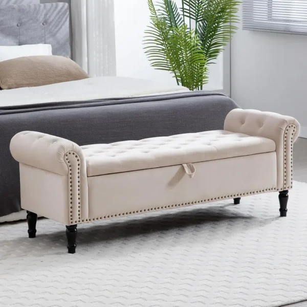 67'' End of Bed Storage Bench King Size