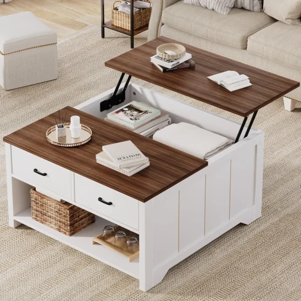 Farmhouse Coffee Table Lift Top
