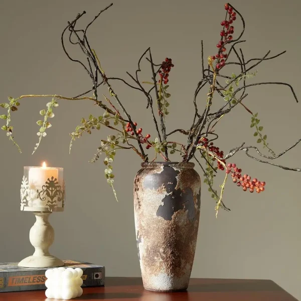 Farmhouse Style Large Ceramic Vase
